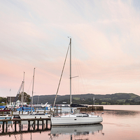 Buy canvas prints of Ambleside Pier at Sunset by Graham Prentice