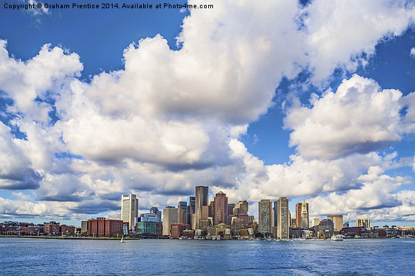 Boston Skyline Picture Board by Graham Prentice