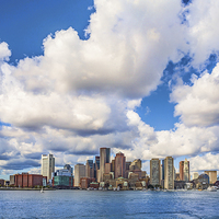 Buy canvas prints of Boston Skyline by Graham Prentice