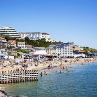 Buy canvas prints of Ventnor Seafront and Beach by Graham Prentice