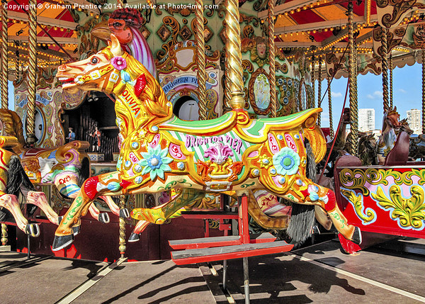  Carousel Horse Picture Board by Graham Prentice