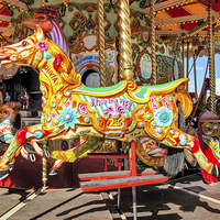Buy canvas prints of  Carousel Horse by Graham Prentice