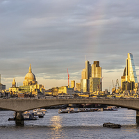 Buy canvas prints of  City Of London Skyline At Dusk by Graham Prentice