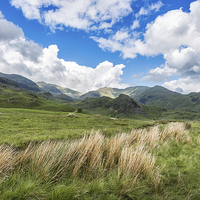 Buy canvas prints of  Lakeland Fells at The Old Man Of Coniston by Graham Prentice