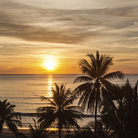 Buy canvas prints of  Tropical Sunset by Graham Prentice