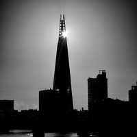 Buy canvas prints of The Shard With The Morning Sun by Graham Prentice