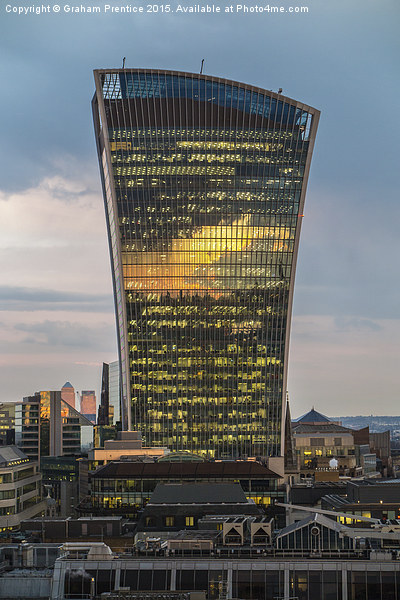  Walkie Talkie Sunset, London Picture Board by Graham Prentice