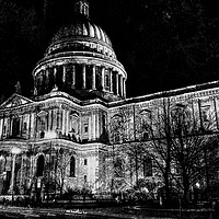 Buy canvas prints of St. Paul's Cathedral, London, at Night by Graham Prentice