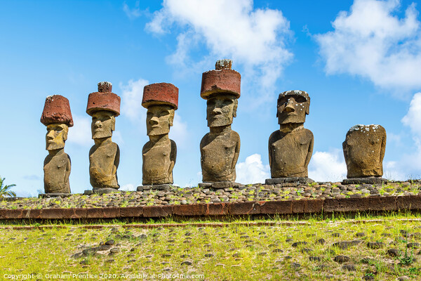 Easter Island Statues Picture Board by Graham Prentice