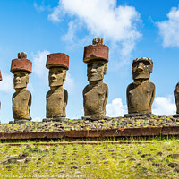 Buy canvas prints of Easter Island Statues by Graham Prentice