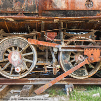 Buy canvas prints of Rusting Locomotive Wheels by Graham Prentice