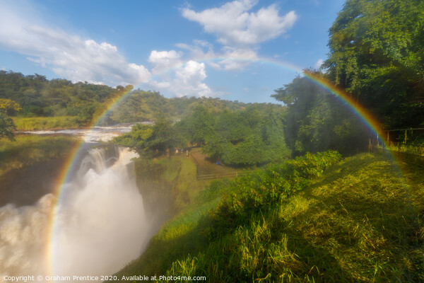 Rainbow over the Murchison Falls Picture Board by Graham Prentice