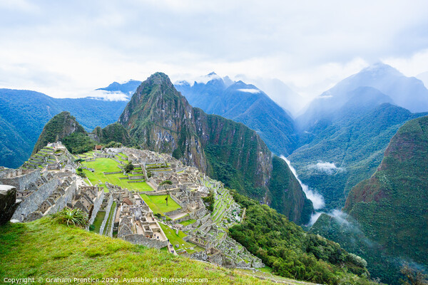 Machu Picchu Vista Picture Board by Graham Prentice
