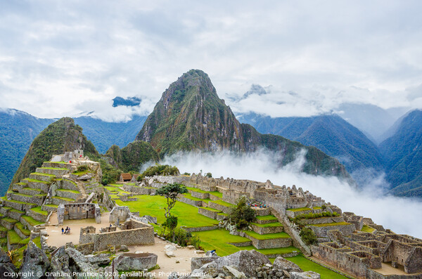 Machu Picchu Ruins Picture Board by Graham Prentice