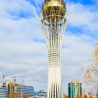 Buy canvas prints of Bayterek Tower, Nur-Sultan (Astana) by Graham Prentice