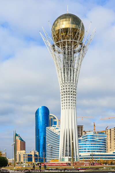 Bayterek Tower, Nur-Sultan (Astana) Picture Board by Graham Prentice