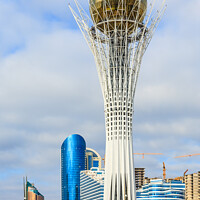 Buy canvas prints of Bayterek Tower, Nur-Sultan (Astana) by Graham Prentice