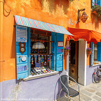 Buy canvas prints of Burano Painted Buildings by Graham Prentice