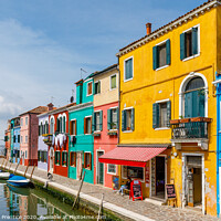 Buy canvas prints of Burano Painted Buildings by Graham Prentice