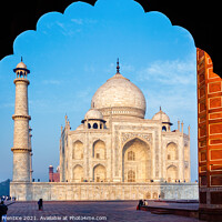 Buy canvas prints of Taj Mahal Through Arch by Graham Prentice