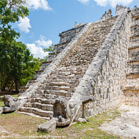 Buy canvas prints of High Priest's Temple, Chichen Itza by Graham Prentice