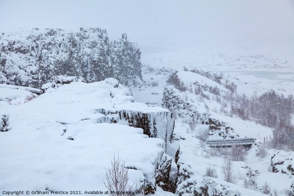Thingvellir National Park Rift Valley Picture Board by Graham Prentice