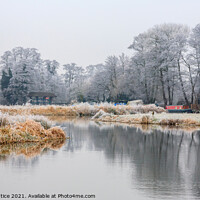 Buy canvas prints of Wey Navigations Winter Landscape by Graham Prentice