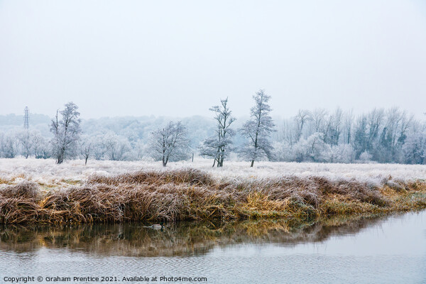 Winter River Landscape Picture Board by Graham Prentice
