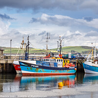 Buy canvas prints of Fishing Boats in Padstow Harbour by Graham Prentice