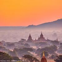 Buy canvas prints of Dawn Over Old Bagan by Graham Prentice