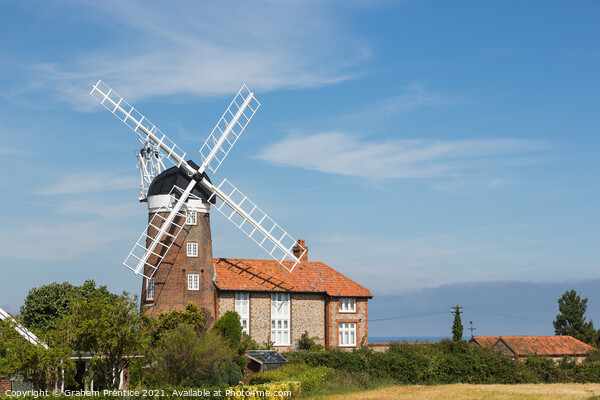 Weybourne Windmill Picture Board by Graham Prentice