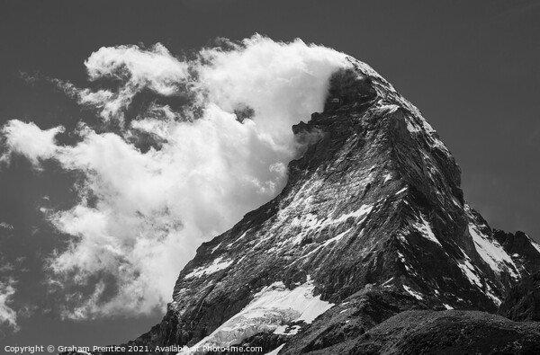 Matterhorn with Clouds Picture Board by Graham Prentice