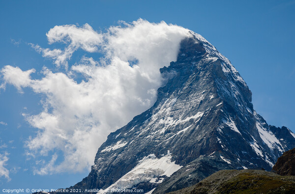 Matterhorn with Clouds Picture Board by Graham Prentice