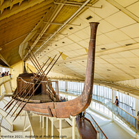 Buy canvas prints of Khufu's Solar Ship by Graham Prentice