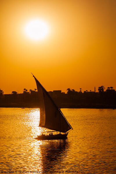 Felucca on the River Nile Picture Board by Graham Prentice