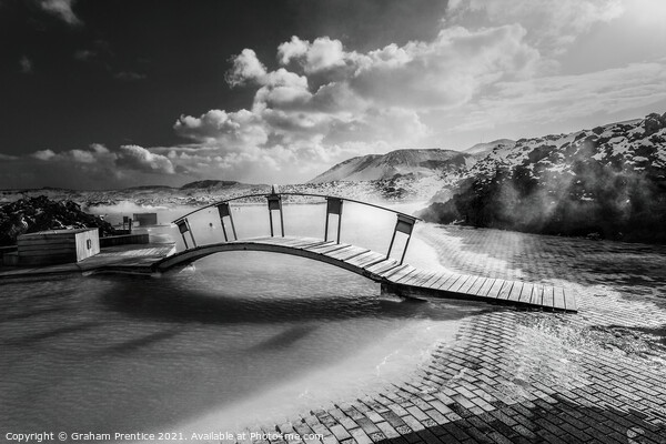 Bridge at Blue Lagoon, Iceland Picture Board by Graham Prentice