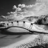 Buy canvas prints of Bridge at Blue Lagoon, Iceland by Graham Prentice