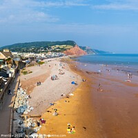 Buy canvas prints of Sidmouth Panorama Looking East by Graham Prentice