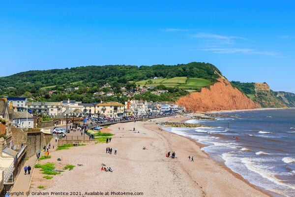 Sidmouth and Salcombe Hill Picture Board by Graham Prentice