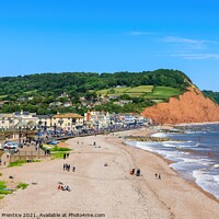 Buy canvas prints of Sidmouth and Salcombe Hill by Graham Prentice