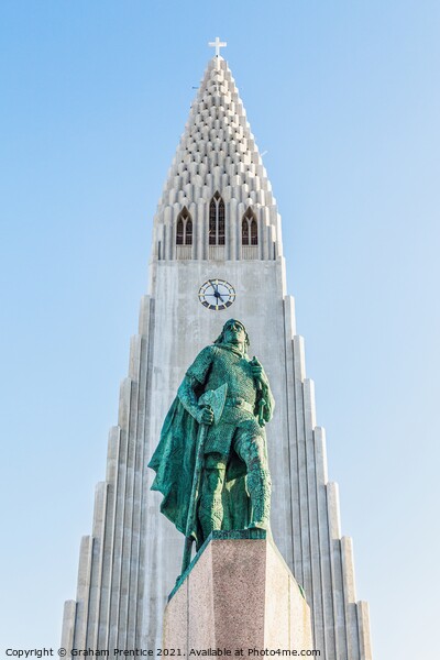Leif Erikson Statue, Reykjavik, Iceland Picture Board by Graham Prentice