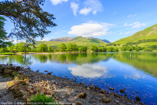 Buttermere Lake Panorama Picture Board by Graham Prentice