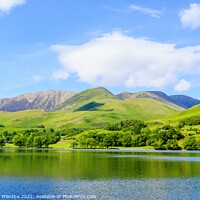 Buy canvas prints of Buttermere Panorama Looking Towards Buttermere Fel by Graham Prentice