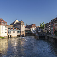 Buy canvas prints of Strasbourg Canal Lock by John Barratt