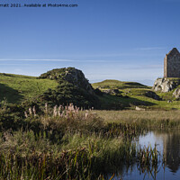 Buy canvas prints of Smailholm Tower by John Barratt