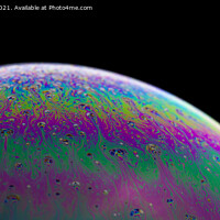 Buy canvas prints of Soap Bubble: Green and Pink by John Barratt