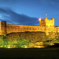 Buy canvas prints of Bamburgh castle by Richard Armstrong