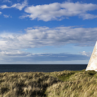 Buy canvas prints of Emanuel Head on Holy Island by Richard Armstrong