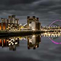 Buy canvas prints of  Newcastle Quayside by Richard Armstrong