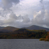 Buy canvas prints of Autumn At Derwentwater. by Tony Johnson